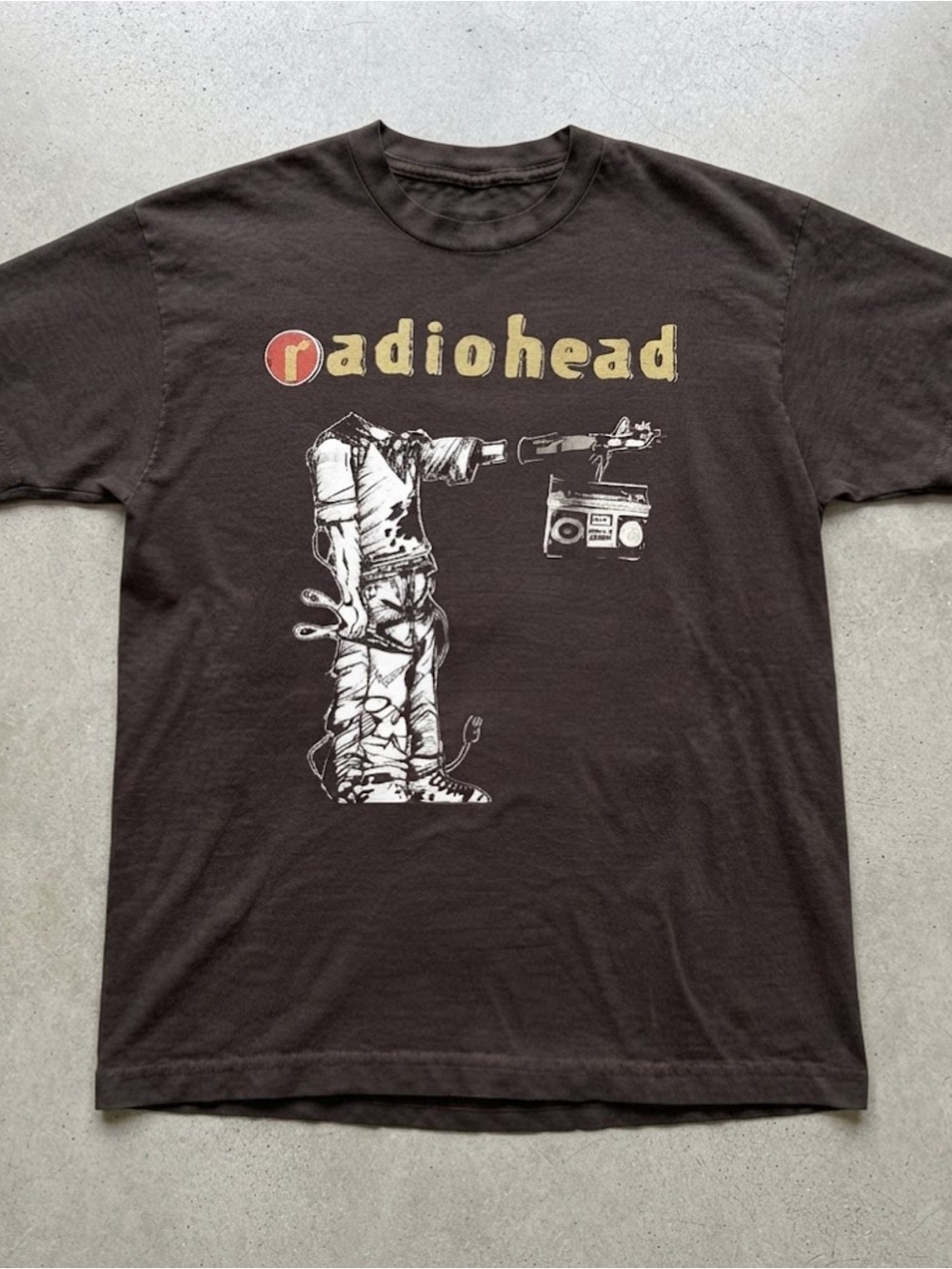 Alternative Rock Band Graphic Dark Brown Cotton Gildan T-Shirt